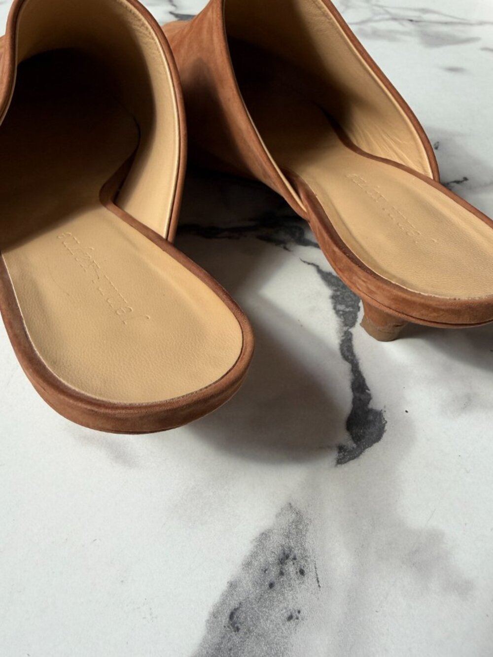 Jenni Kayne Walnut Oiled Leather Mules Size 41 - Picture 9 of 12